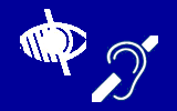 Symbole f&uuml;r Audiodeskription und Untertitelung
